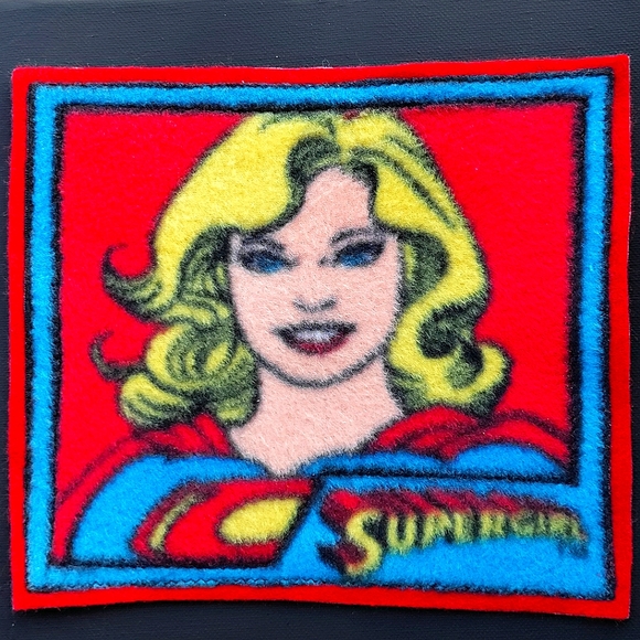 NEW 2 DC SuperGirl Patches/Emblems/Appliqués! Huge 8", Large 5". Iron-On, Sew-On - Picture 2 of 9